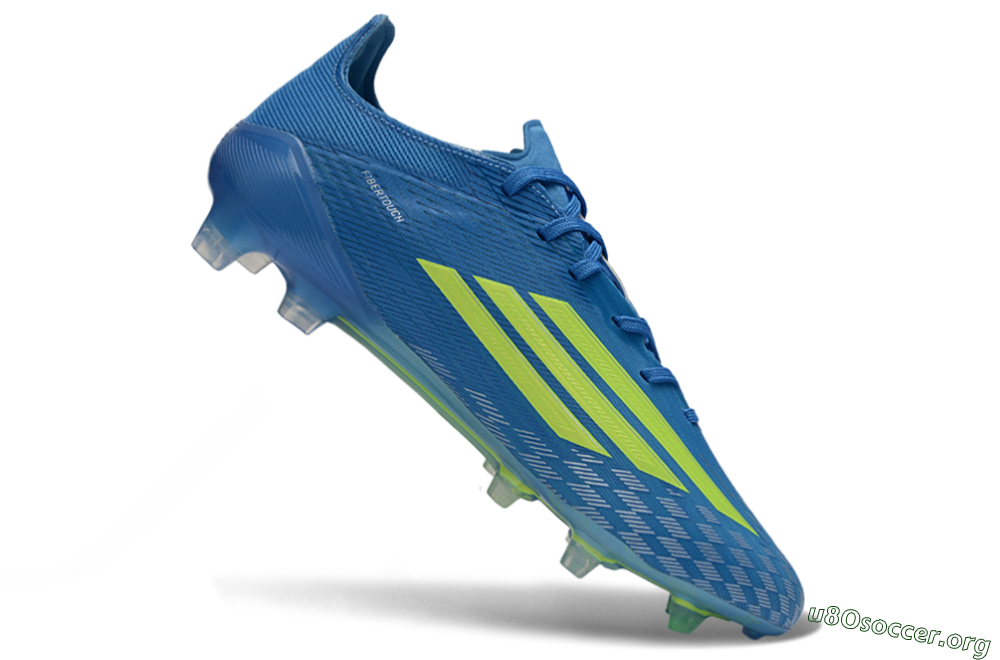 Adidas F50 Elite FG Football Boots - Blue/Lime Green/Neon Yellow 4