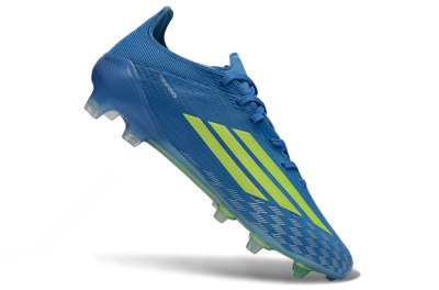 Adidas F50 Elite FG Football Boots - Blue/Lime Green/Neon Yellow