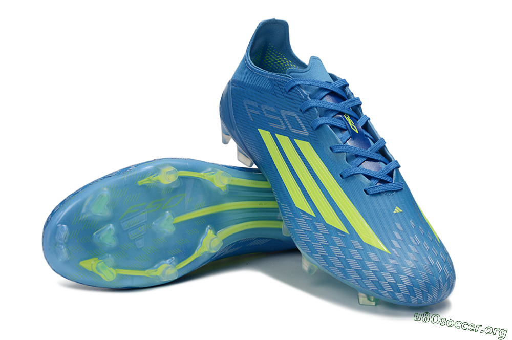 Adidas F50 Elite FG Football Boots - Blue/Lime Green/Neon Yellow 0