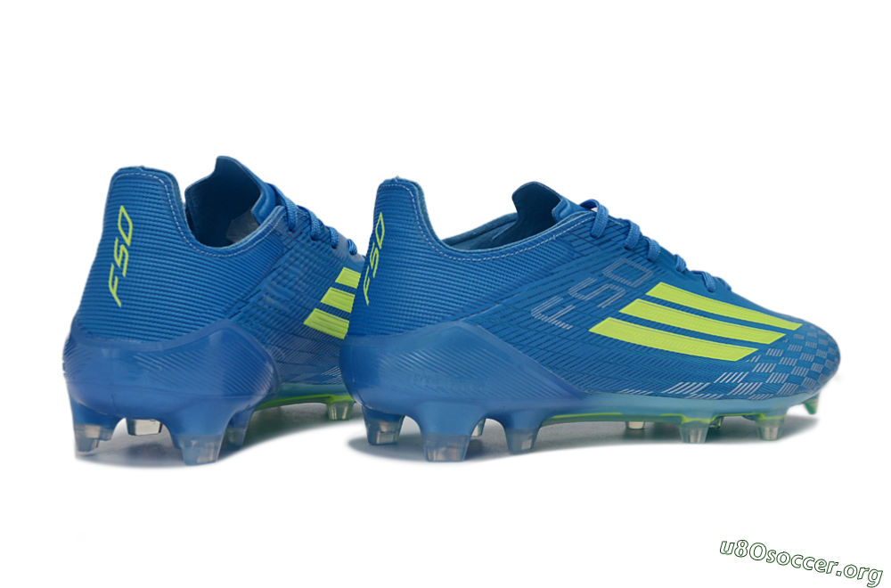 Adidas F50 Elite FG Football Boots - Blue/Lime Green/Neon Yellow 6