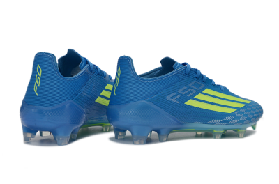 Adidas F50 Elite FG Football Boots - Blue/Lime Green/Neon Yellow