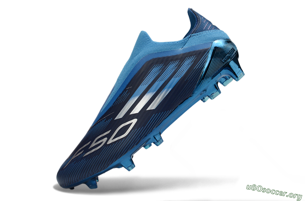 Adidas F50 Elite Laceless FG Football Boots - Blue/Ocean Wave/Deep Sea 5