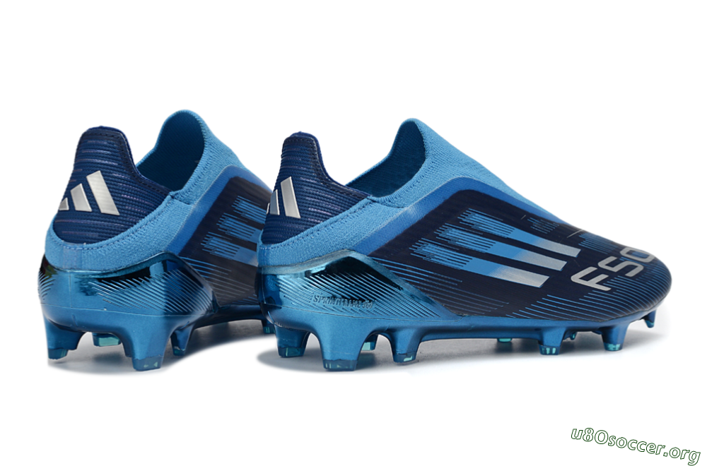 Adidas F50 Elite Laceless FG Football Boots - Blue/Ocean Wave/Deep Sea 6