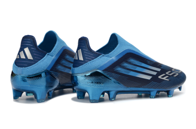 Adidas F50 Elite Laceless FG Football Boots - Blue/Ocean Wave/Deep Sea