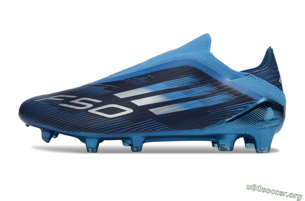 Adidas F50 Elite Laceless FG Football Boots - Blue/Ocean Wave/Deep Sea 3