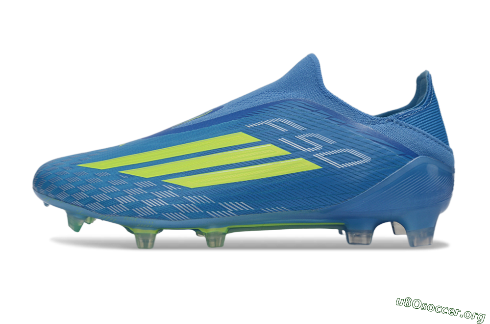 Adidas F50 Elite Laceless FG Football Boots - Blue/Vibrant Blue/Electric Yellow 3