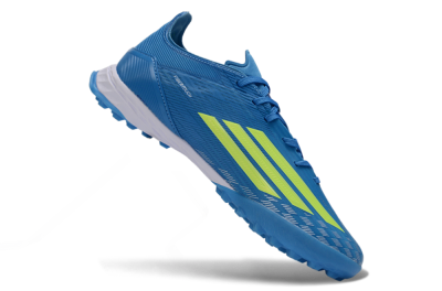 Adidas F50 Pro TF Football Shoes - Blue/Electric Blue/Neon Yellow