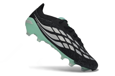 Adidas Predator 26 Elite FG Football Boots - Black/Mint Green/Silver