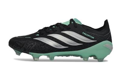 Adidas Predator 26 Elite FG Football Boots - Black/Mint Green/Silver