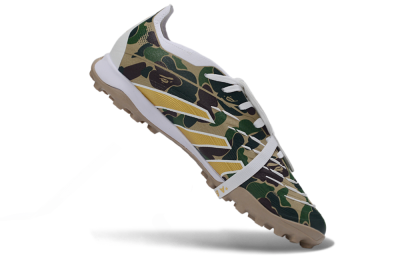 Adidas Predator 25 Elite Fold-Over Tongue TF Football Shoes - Yellow/Camo Green/Frost White