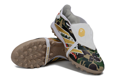 Adidas Predator 25 Elite Fold-Over Tongue TF Football Shoes - Yellow/Camo Green/Frost White