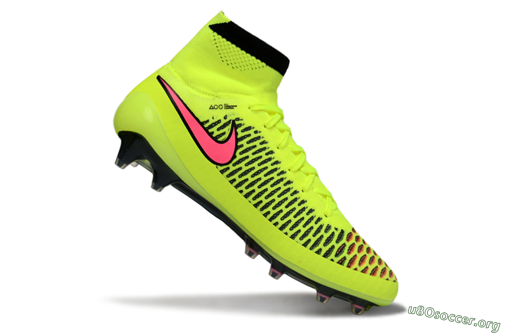 Nike Magista Obra FG Football Boots - Yellow/Fluorescent Yellow/Neon Pink 4