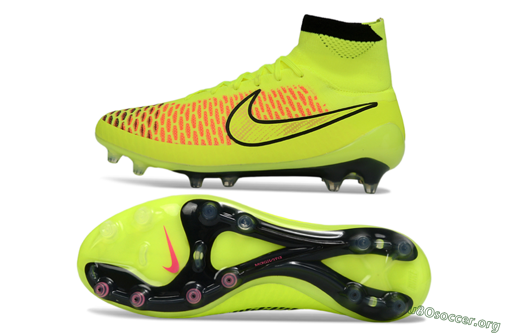 Nike Magista Obra FG Football Boots - Yellow/Fluorescent Yellow/Neon Pink 1