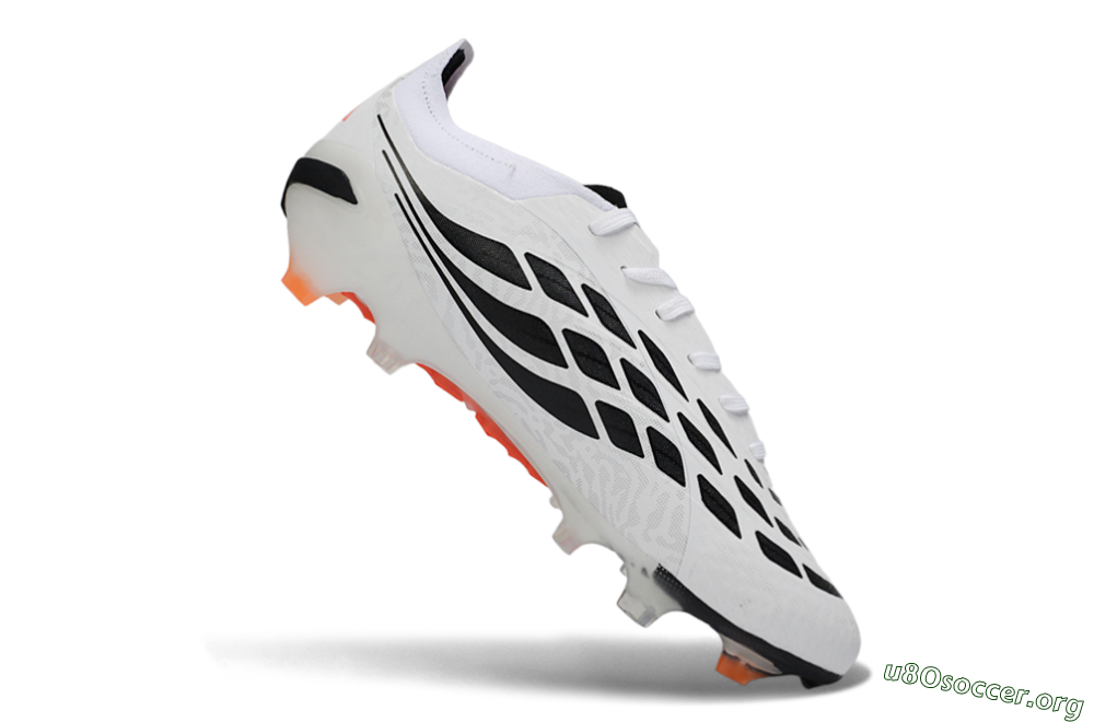 Adidas Predator 26 Elite FG Football Boots - White/Vibrant Pink/Orange Flash 4