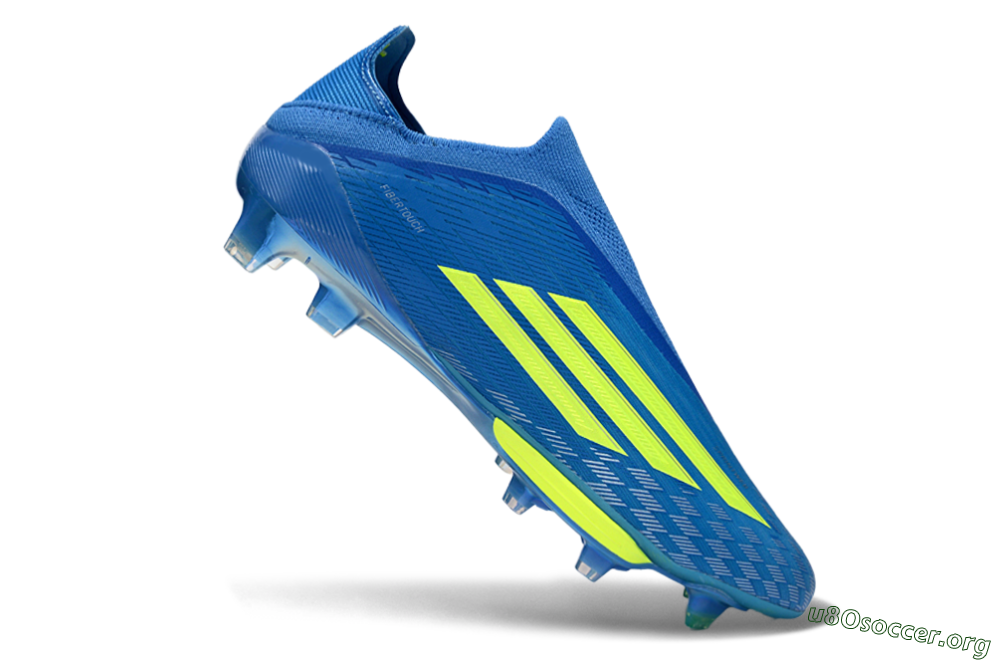 Adidas F50+ Elite Lightstrike Pro Laceless FG Football Boots - Blue/Vibrant Blue/Lime Green 4
