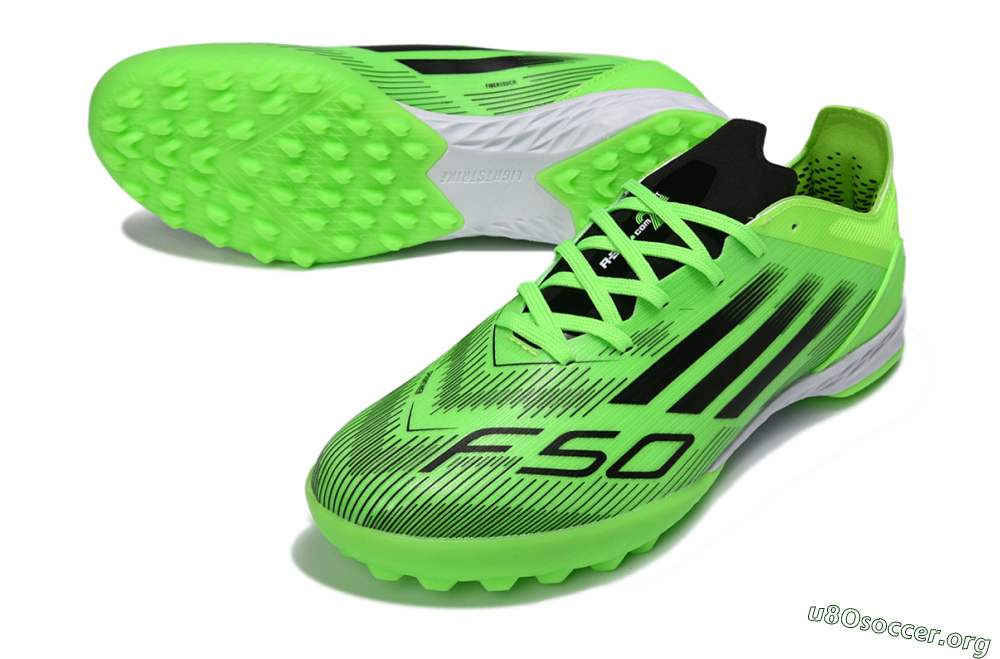 Adidas F50 Pro TF Football Shoes - Green/Neon Green/Electric Green 0