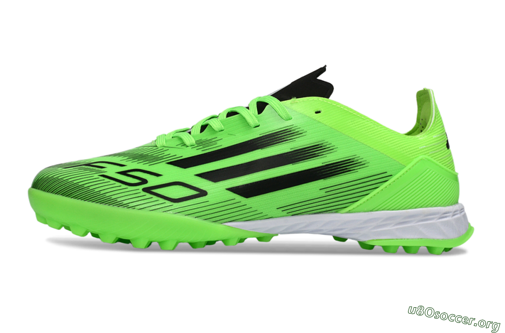 Adidas F50 Pro TF Football Shoes - Green/Neon Green/Electric Green 3