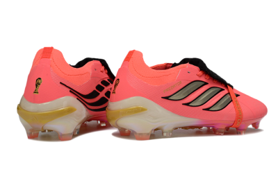 Adidas Predator 26 Elite Fold-Over Tongue FG Football Boots - Pink/Electric Pink/Gold