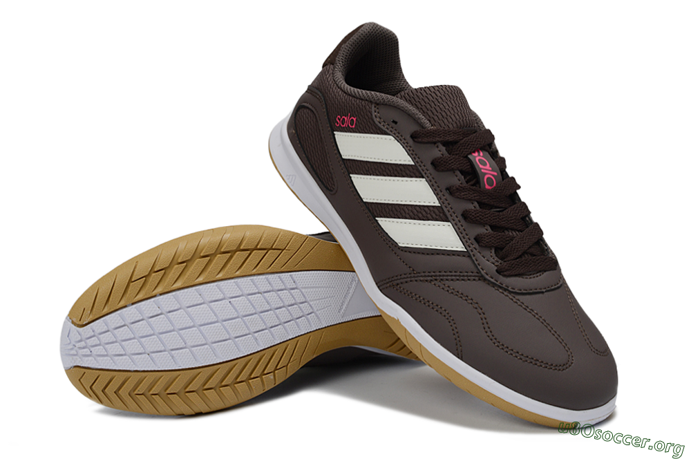 Adidas Top Sala IC Football Shoes - Brown/Cream/Gold 0
