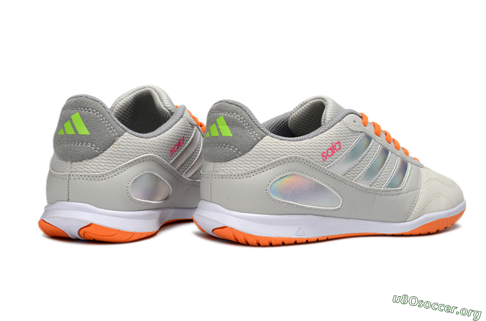 Adidas Top Sala IC Football Shoes - Grey/Bright Orange/Reflective Silver 6