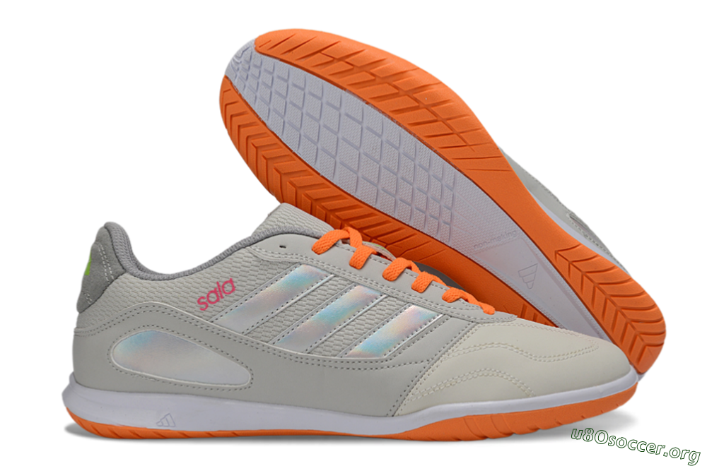 Adidas Top Sala IC Football Shoes - Grey/Bright Orange/Reflective Silver 2