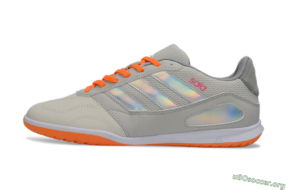 Adidas Top Sala IC Football Shoes - Grey/Bright Orange/Reflective Silver 3