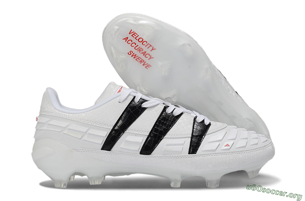 Adidas Predator 25 Elite FG Football Boots - White/Black/Red 2