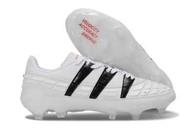 Adidas Predator 25 Elite FG Football Boots - White/Black/Red
