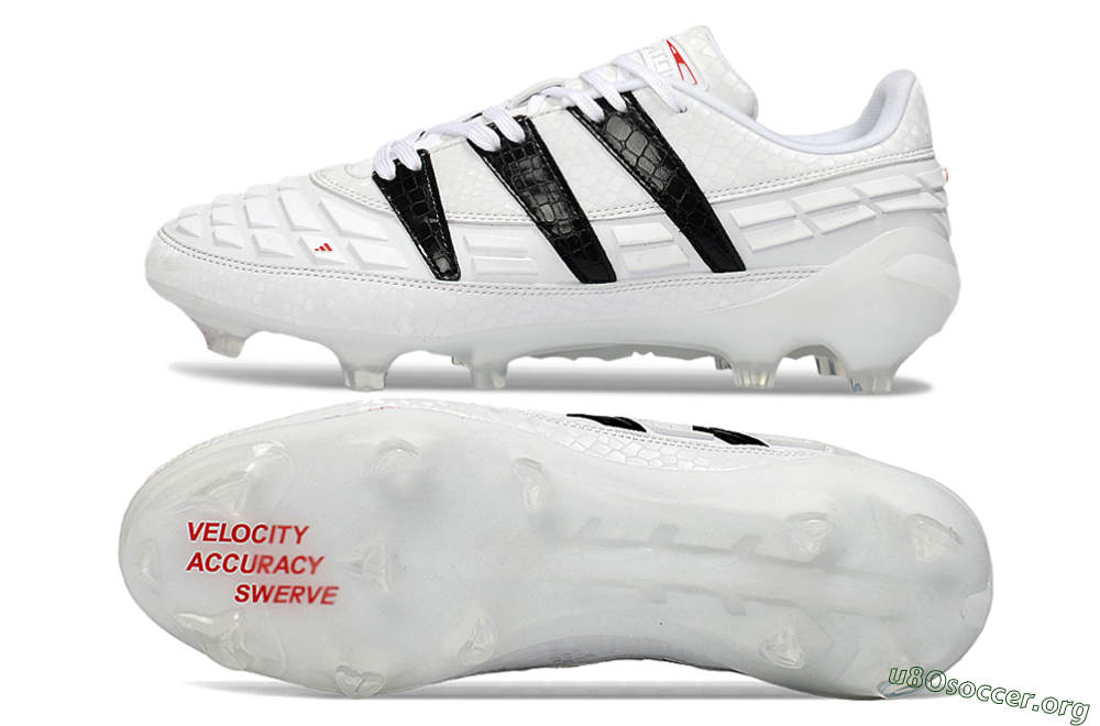 Adidas Predator 25 Elite FG Football Boots - White/Black/Red 1