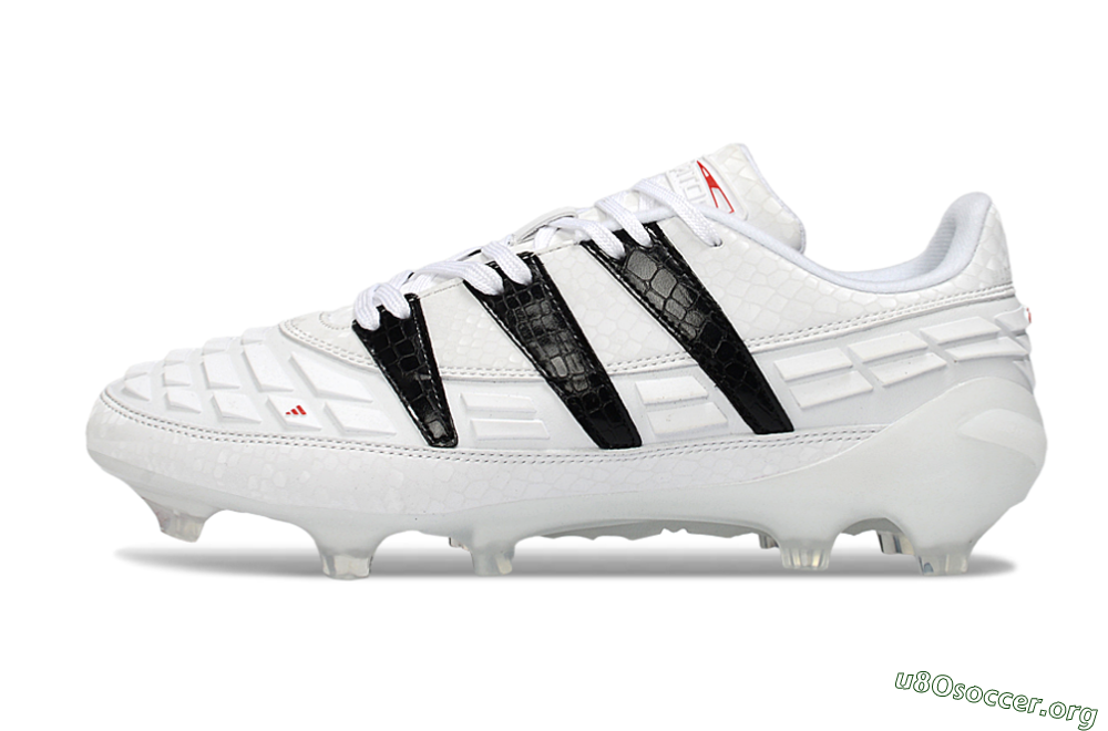 Adidas Predator 25 Elite FG Football Boots - White/Black/Red 3
