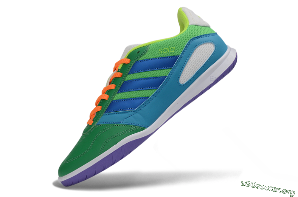 Adidas Top Sala IC Football Shoes - Green/Ocean Blue/Lime Punch 5