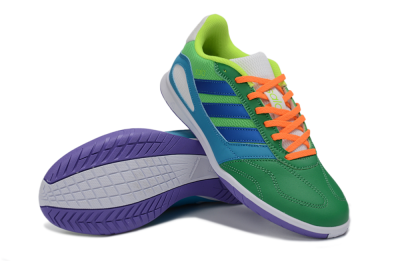 Adidas Top Sala IC Football Shoes - Green/Ocean Blue/Lime Punch