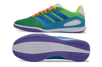 Adidas Top Sala IC Football Shoes - Green/Ocean Blue/Lime Punch