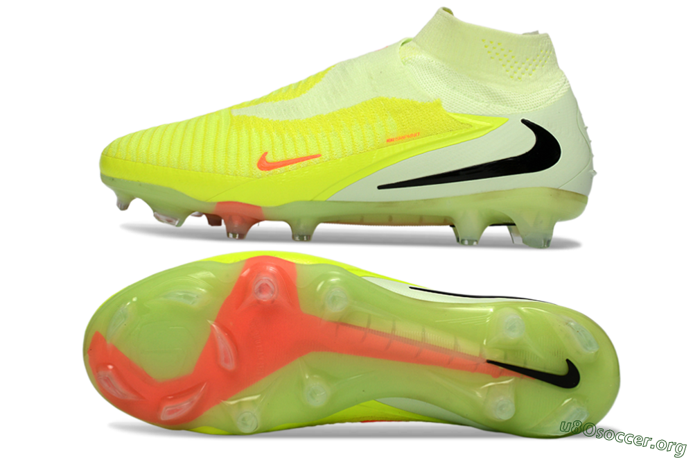 Nike Phantom 6 Elite High FG Football Boots - Yellow/Fluorescent Yellow/Neon Orange 1