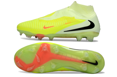 Nike Phantom 6 Elite High FG Football Boots - Yellow/Fluorescent Yellow/Neon Orange