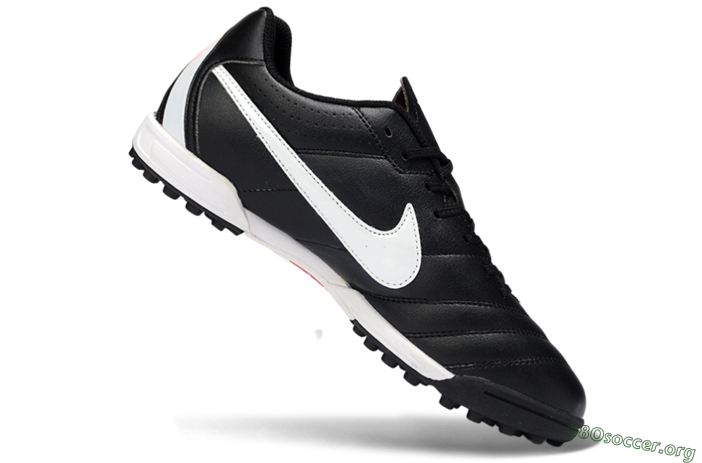 Nike Tiempo Legend 10 Elite TF Football Shoes - Black/White/Gray 4