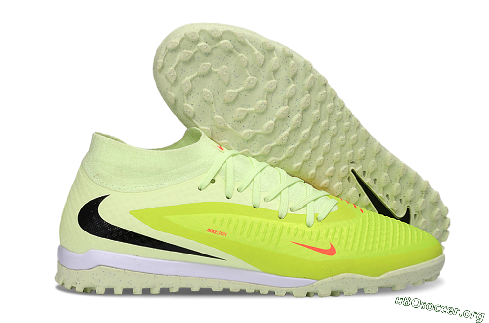 Nike Phantom 6 Elite High TF Football Shoes - Yellow/Electric Lemon/Neon Green 2