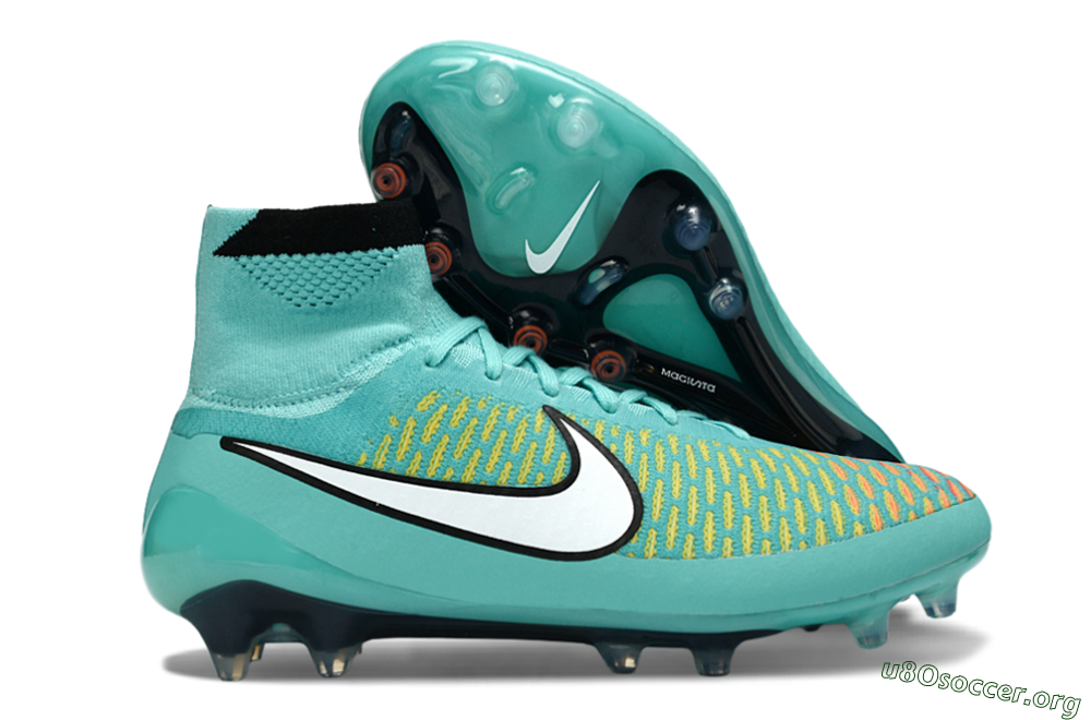 Nike Magista Obra FG Football Boots - Aqua/Coral Burst/Neon Black 2