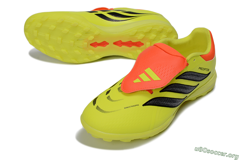 Adidas Predator 26 Elite Fold-Over Tongue TF Football Shoes - Yellow/Electric Yellow/Flame Orange 0