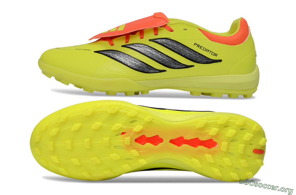 Adidas Predator 26 Elite Fold-Over Tongue TF Football Shoes - Yellow/Electric Yellow/Flame Orange 1