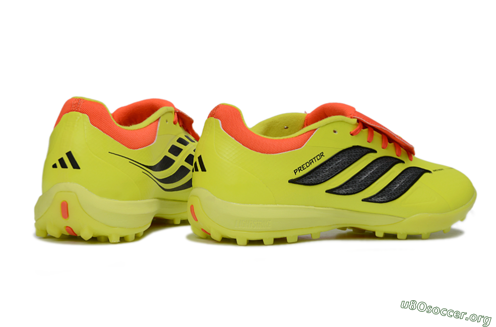 Adidas Predator 26 Elite Fold-Over Tongue TF Football Shoes - Yellow/Electric Yellow/Flame Orange 6