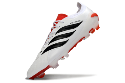 Adidas Predator 26 Elite FG Football Boots - White/Vibrant Red/Black