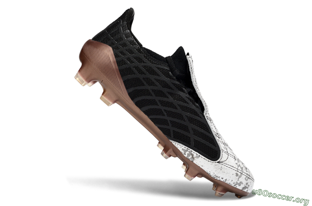 Adidas F50 Spider Elite FG Football Boots - Black/Metallic Brown/White 4