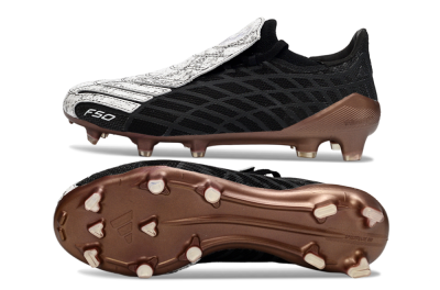 Adidas F50 Spider Elite FG Football Boots - Black/Metallic Brown/White