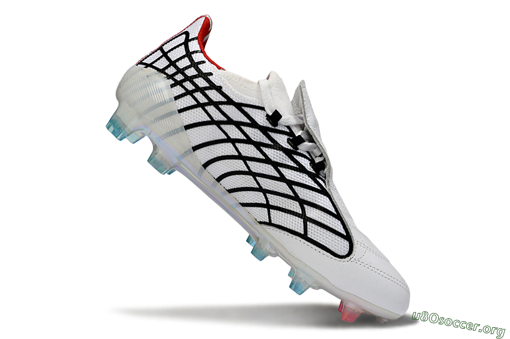 Adidas F50 Spider Elite FG Football Boots - White/Dynamic Red/Black 4