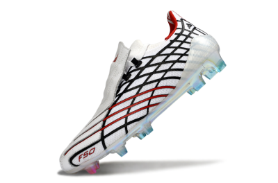 Adidas F50 Spider Elite FG Football Boots - White/Dynamic Red/Black