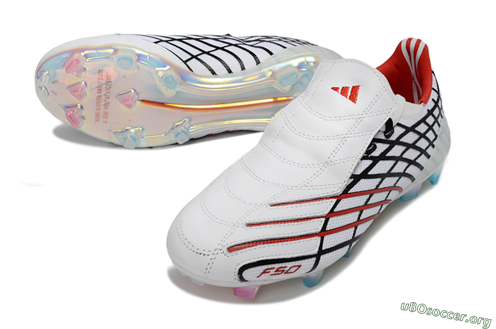 Adidas F50 Spider Elite FG Football Boots - White/Dynamic Red/Black 0