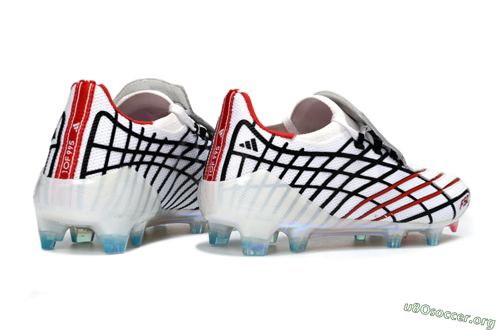 Adidas F50 Spider Elite FG Football Boots - White/Dynamic Red/Black 6