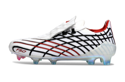 Adidas F50 Spider Elite FG Football Boots - White/Dynamic Red/Black