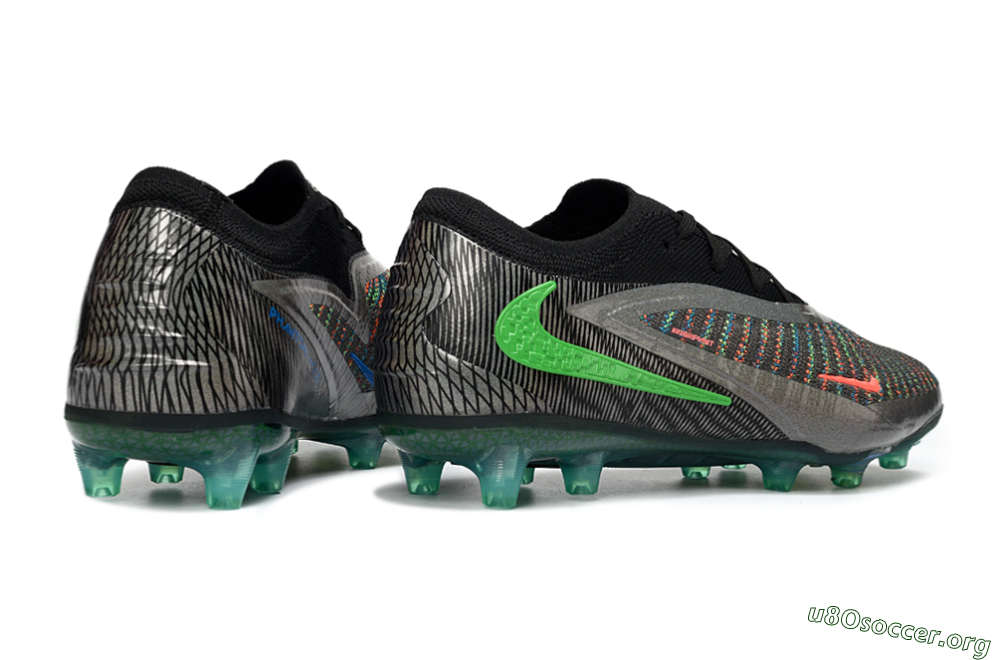 Nike Phantom 6 Elite AG Football Boots - Black/Grey/Silver 6